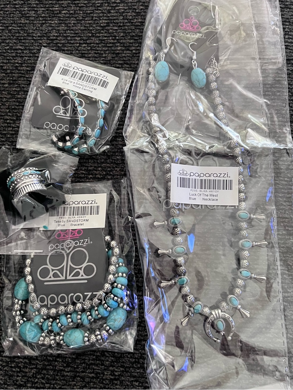 Paparazzi Turquoise Blue Simply Santa Fe Complete Trend Blend Set